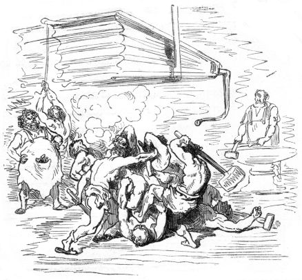 Fight in the smithy